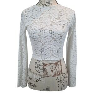 Wallflower Fairy Lace Sheer Top Small Coquette Romantic Ethereal Boho Y2K